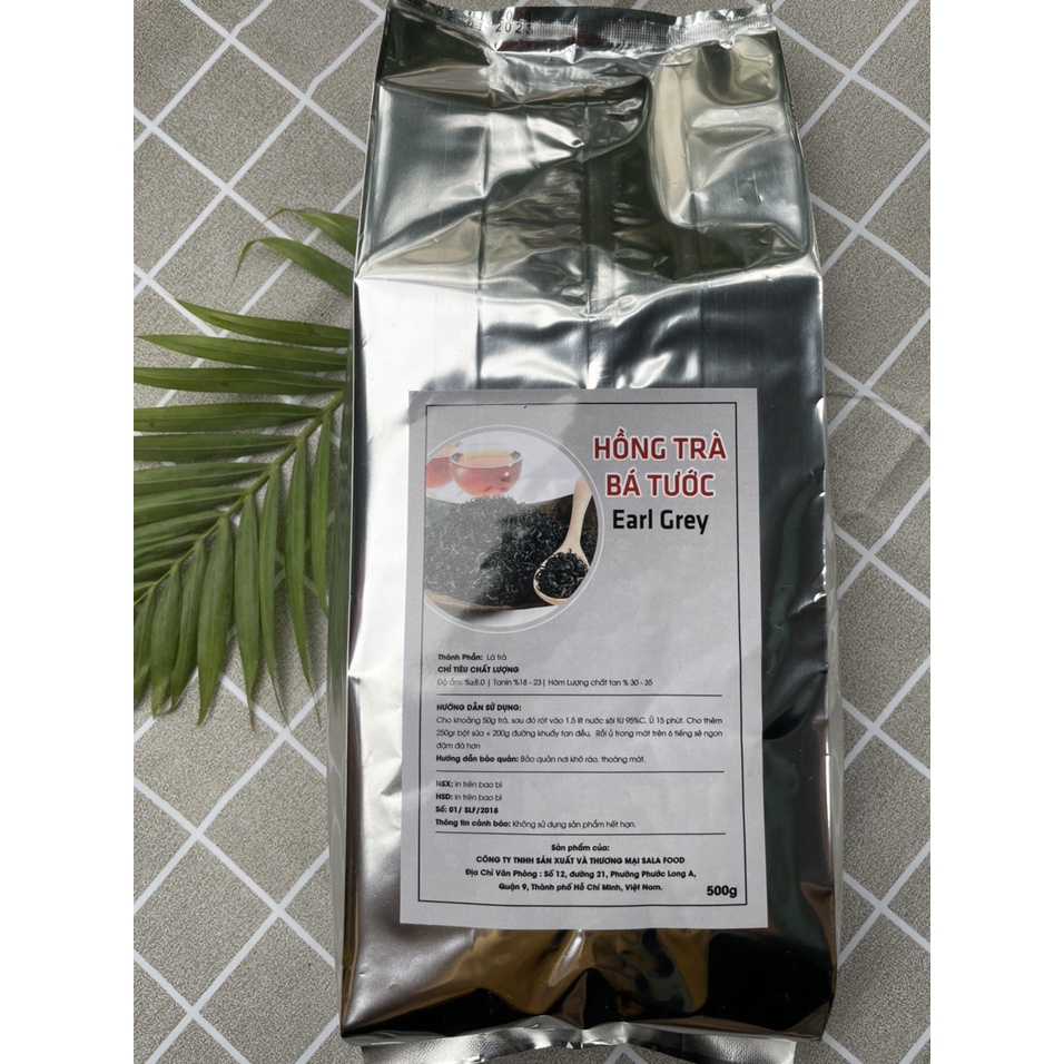 Hồng trà bá tước Earl Grey túi 500g pha trà sữa thơm ngon