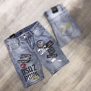 Quần short jean nam đẹp co dãn, giặt không phai màu mã 140