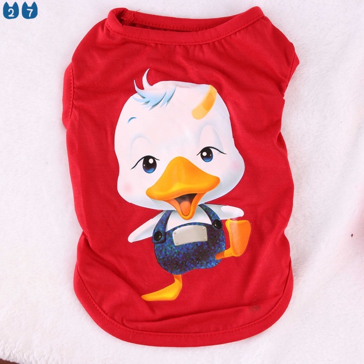Áo Thun Cotton In Họa Tiết Dễ Thương Thời Trang Mùa Hè Cho Cún Cưng 27