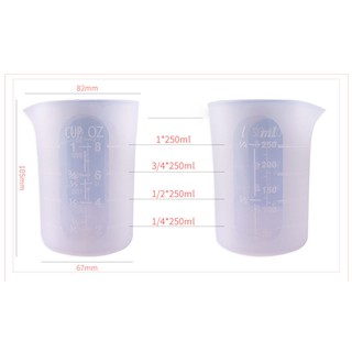 Cốc Silicon 100ml/250ml Làm Thủ Công Handmade DIY