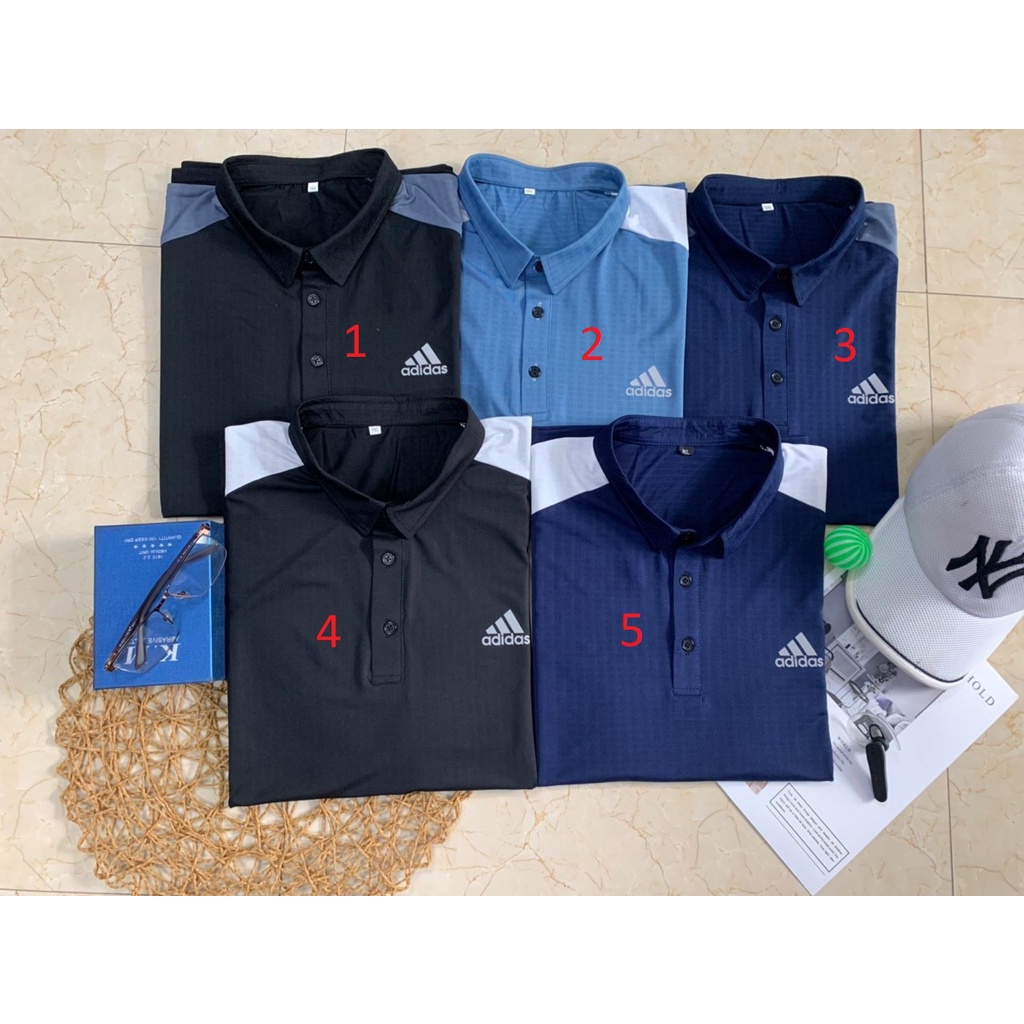 ÁO THUN THỂ THAO POLO ADIDAS CỔ BẺ VÁI COTTON TRƠN CAO CẤP