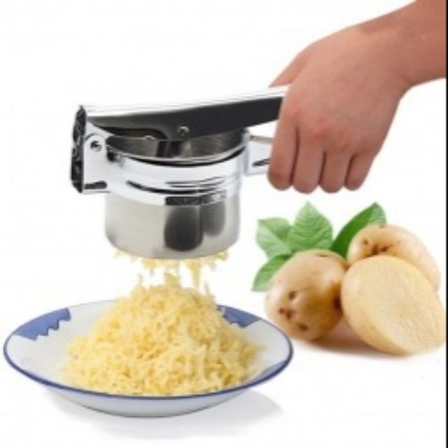 Sét dụng cụ làm bún, ép bánh canh, ép bánh lọt đa năng inox kèm 3 vỉ cao cấp