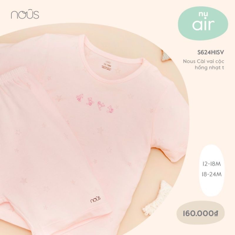 Bộ cộc cài vai nous bé trai bé gái