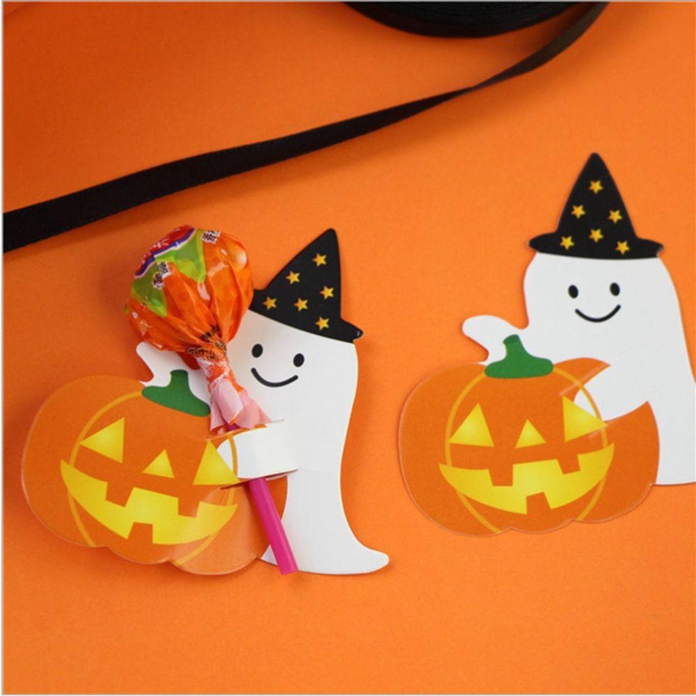 Set 50 Kẹo Trang Trí Chủ Đề Halloween Dễ Thương Cho Bé