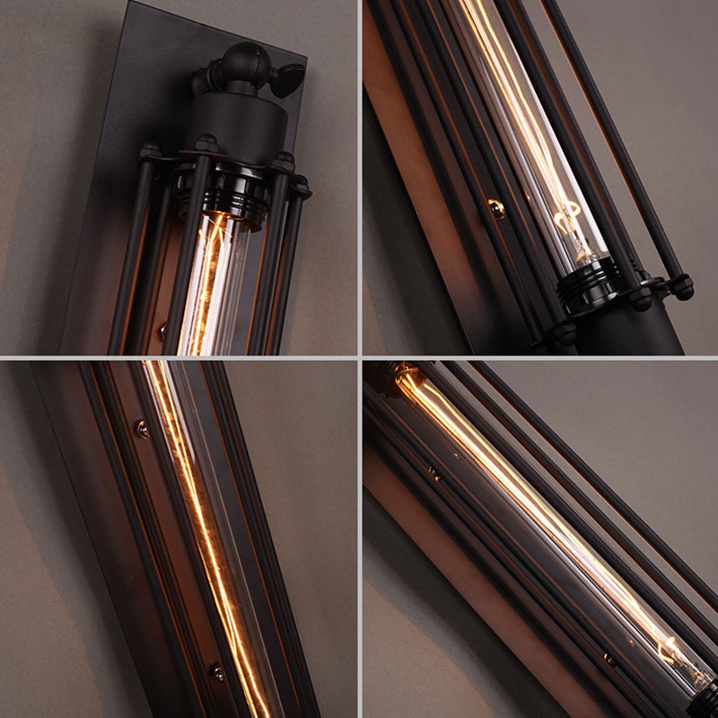 Đèn Pin 8w l ed Bằng Đồng Màu Bạc / Đen Cổ Điển Gắn Tường Phòng Ngủ / Quán Cà Phê / Nhà Hàng