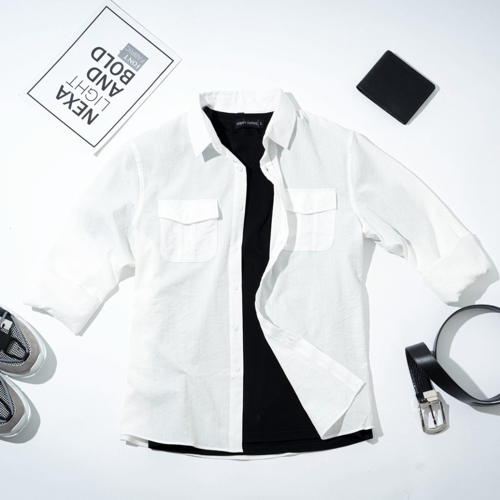 (FREESHIP 50K)Áo Sơ Mi Vải Đũi Dài Tay Mát Mịn Không Nhăn Không Xù JKT FASHION | BigBuy360 - bigbuy360.vn