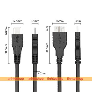Cáp USB C ra Micro USB BM cho ổ cứng di động 30Cm