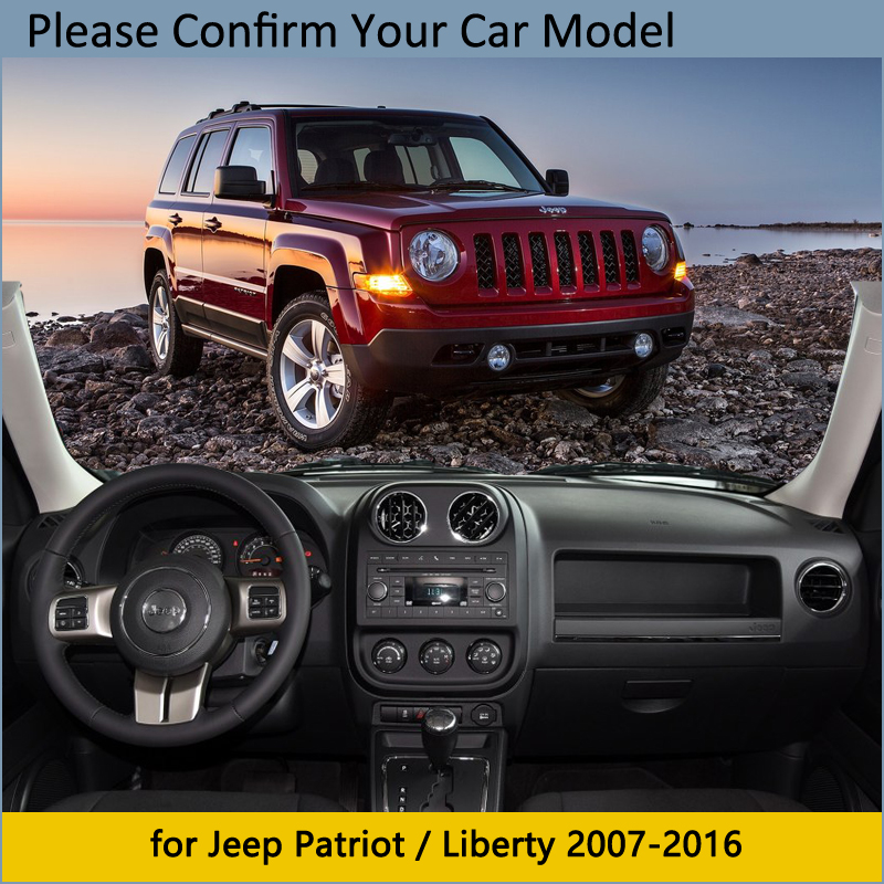 Bảng Điều Khiển Bìa Tấm Đệm Bảo Vệ Mũi Giày Cho Jeep Patriot 2007 ~ 2016 Statue Of Liberty Phụ Kiện Xe Hơi Bảng Điều Khiển Dù Để Che Nắng Thảm 2012 2013 2014 2015