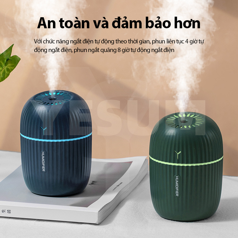 【 Muộn nhất 】 Máy làm ẩm ô tô 200ml Máy tạo độ ẩm Dầu Khuếch tán Siêu âm Phun sương Aroma Máy khuếch tán tinh dầu Máy lọc không khí Nhiều màu Đèn LED Quà tặng