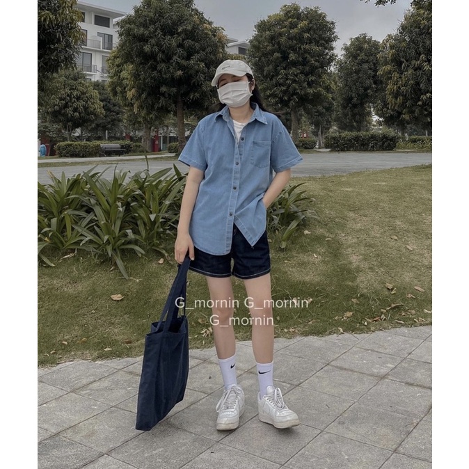 QUẦN SOOC JEAN KAKI ĐEN ULZZANG HÀN QUỐC / QUẦN SOOC JEAN MÙA HÈ