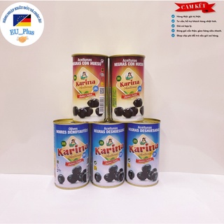 Quả Oliu Đen Nguyên Hạt, Tách Hạt Karina 360g/Lọ - Tây Ban Nha