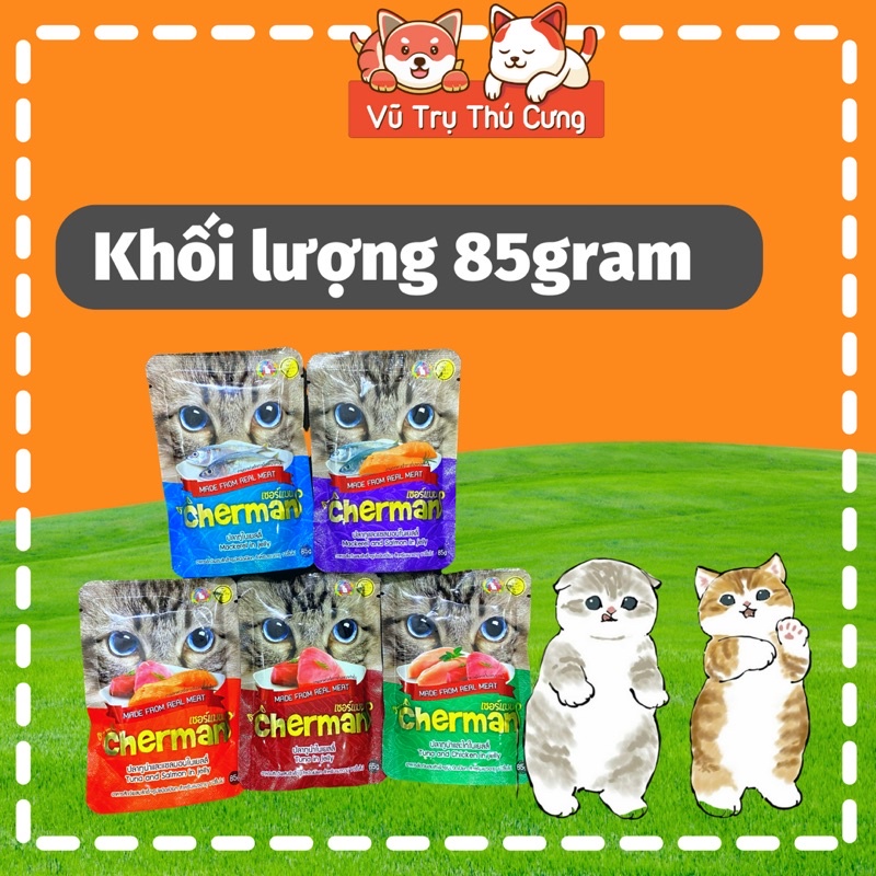 Pate Cherman Thái Lan cho Mèo, gói 85g
