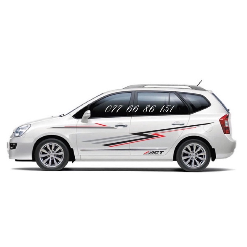 Tem Dán Sườn Xe Kia Carens Mẫu Mới.Tem Dán Sườn Xe Kia Caren