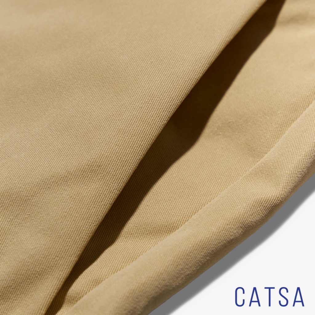 Quần lửng kaki mẫu basic chất liệu mềm mại, mặc thoải mái CATSA QSK059 - QSK060 -QSK061