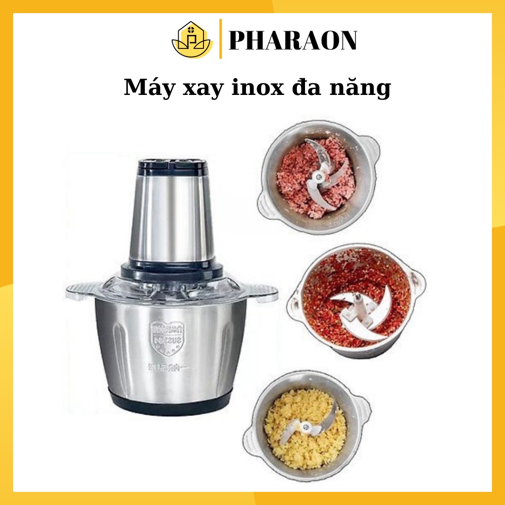 Máy xayMáy Xay Đa Năng, Cối INOX 304Kích thước: 26 cm * 14 cm * ​​13 cm,Công suất: 250W và 200W