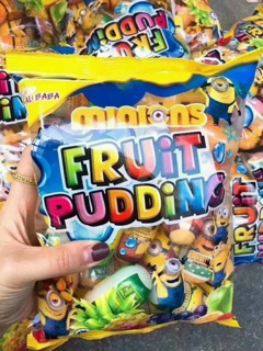 Thạch FRUIT PUDDING hoạt hình Minions gói 840g