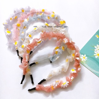 [Sỉ 7k9] B92-  Bờm cài tóc tiểu thư hoa cúc lưới