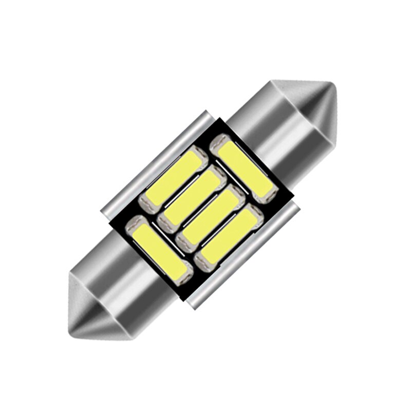 1 Đèn LED 31mm 36mm 39mm 41mm 6 LED 7020 SMD Chips C5W C10W Cho Xe Hơi