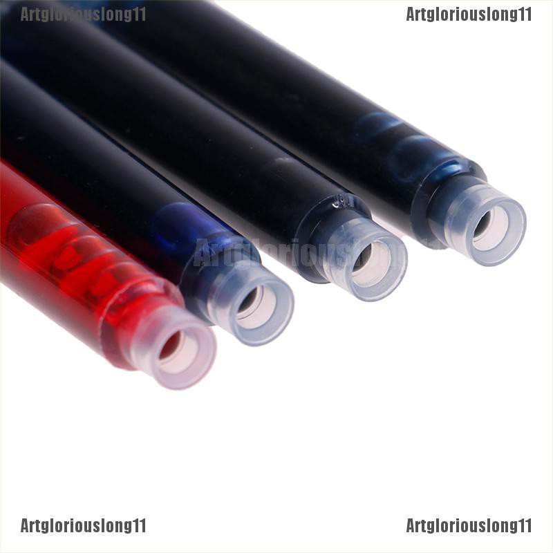 【COD•artg】10pcs fountain pen ink cartridges Black assurance 3.4mm Caliber Repl