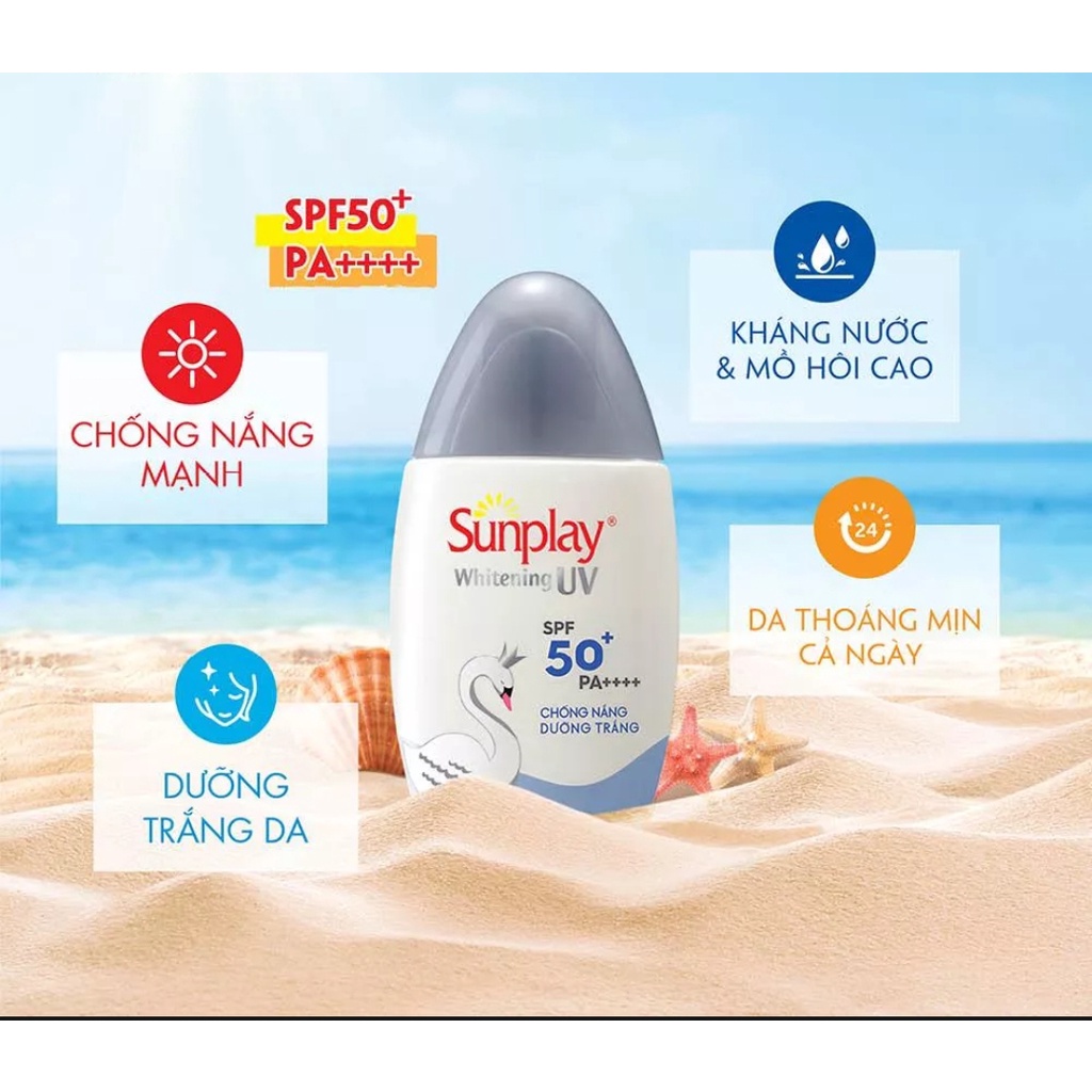 Sữa chống nắng dưỡng da trắng đẹp Sunplay Whitening UV SPF 50+ PA++++ 30g