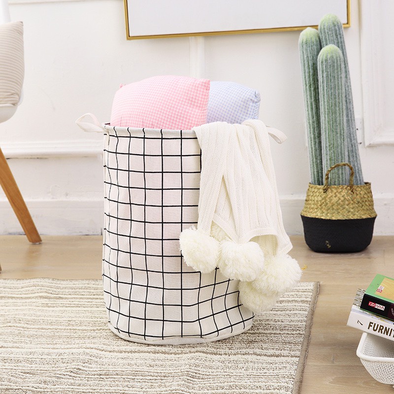 Giỏ đựng quần áo đa năng vải canvas gấp gọn túi vải đựng đồ chống thấm DOVOHA TV04