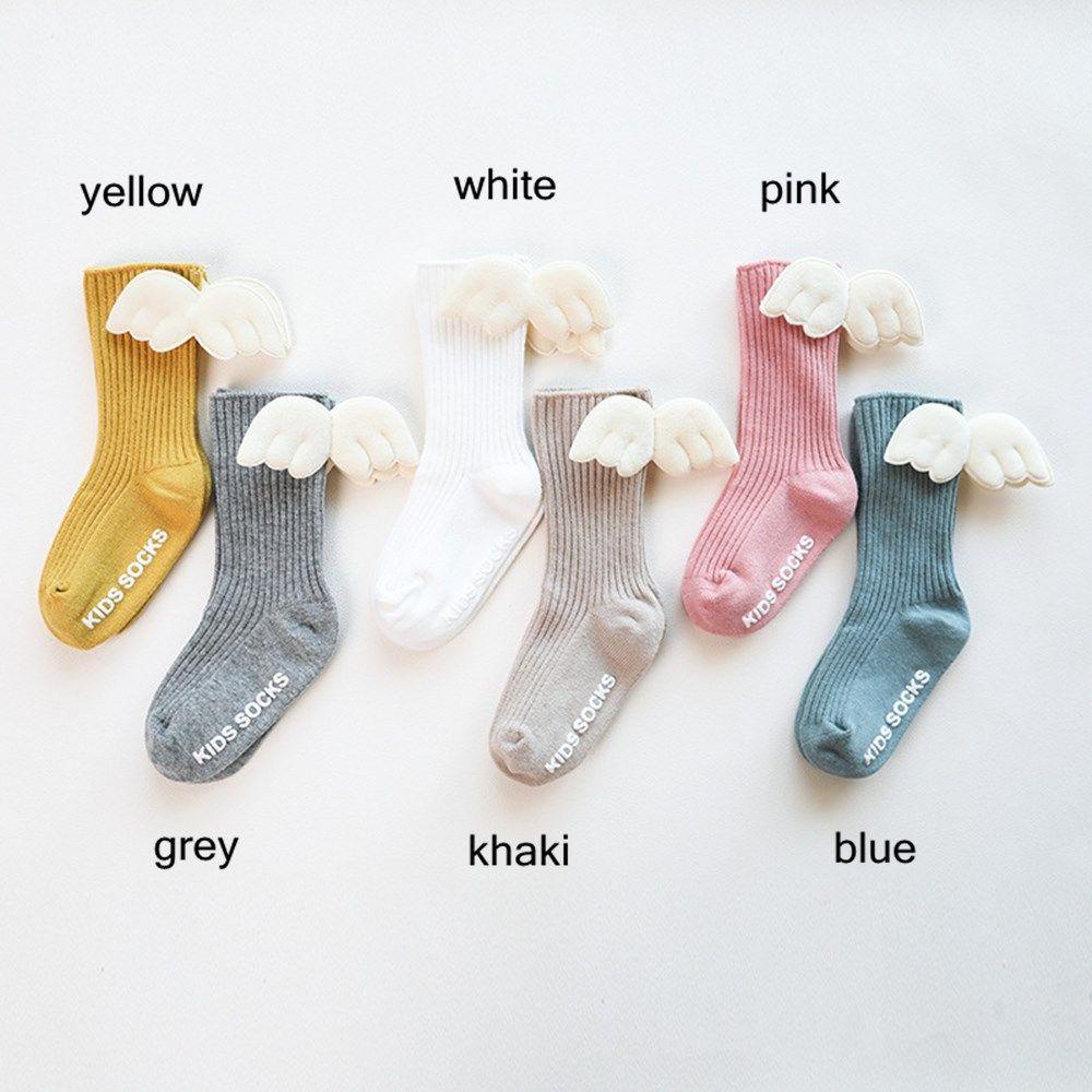 MIHAN1 Vớ Cotton Mềm Cổ Cao Qua Gối Thời Trang Hè Thu Cho Bé