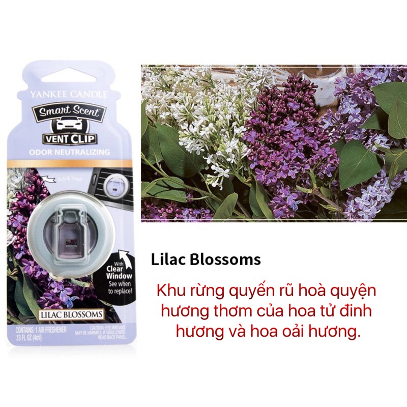 Nước hoa ô tô Yankee Candle Lilac Blossoms YC09