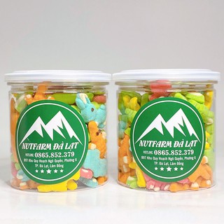 [BÁN SỈ] 400GR KẸO DẺO HƯƠNG TRÁI CÂY HÌNH CÁ SẤY | GHIỀN ĐÀ LẠT SHOP