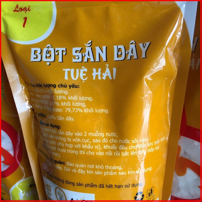 Bột sắn dây Quy Nguyên Thầy Tuệ Hải Chùa Long Hương Loại 1 Gói 500g - NMOL