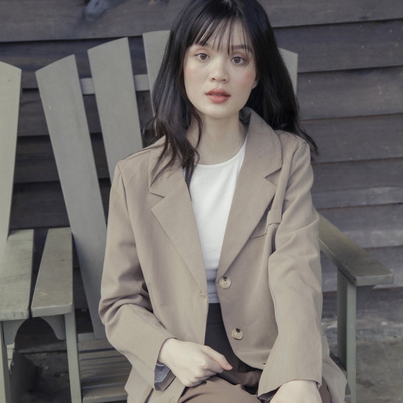 Áo khoác blazer hai lớp phong cách hàn quốc - V018