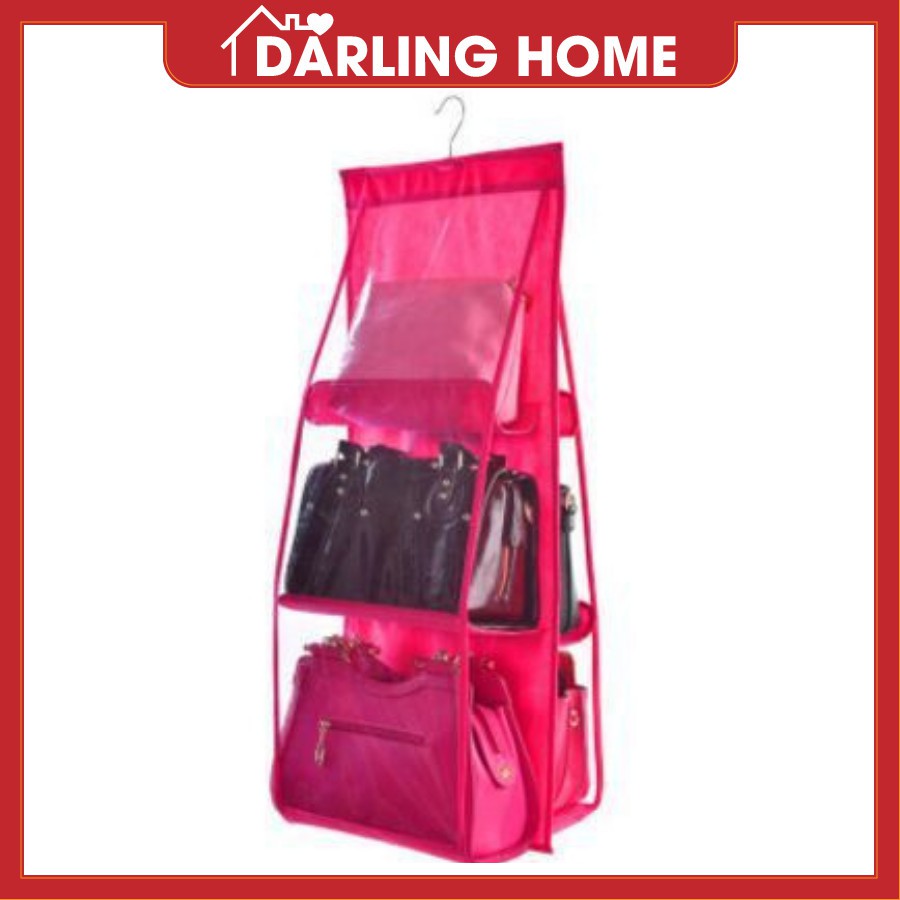 Túi Treo Đựng Túi Xách, Giá Treo Túi Xách Chống Bụi 6 Ngăn Tiện Lợi