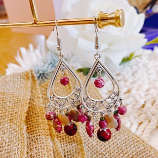 Bông tai nữ đẹp - Khuyên tai tua rua nữ đẹp bohemian