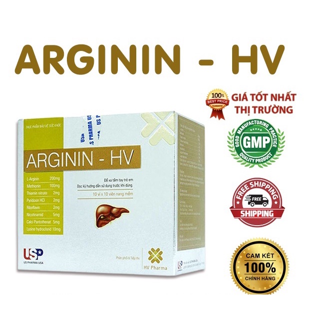 ARGININ - HV Bổ sung khoáng chất L-Arginin, methionin, lysine và các vitamin cần thiết giúp tăng cường chất dinh dưỡng