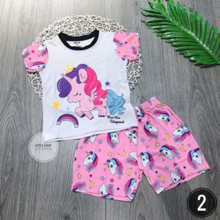 Bộ 3d ngựa pony cho bé gái