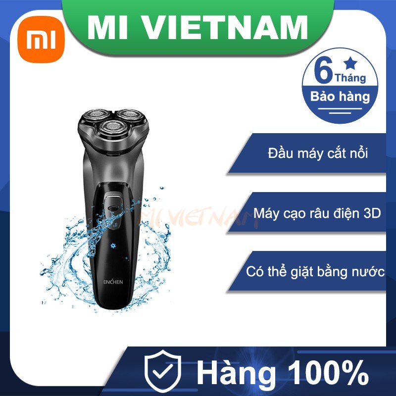 Máy cạo râu Xiaomi Enchen BlackStone 3D Heads sạc nhanh Bảo hành 6 tháng