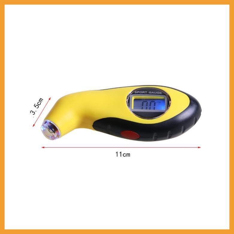 Đồng hồ đo áp suất lốp độ chính xác cao Tire Gauge - Đong hồ đo áp suất cảm biến điện tử có đèn led