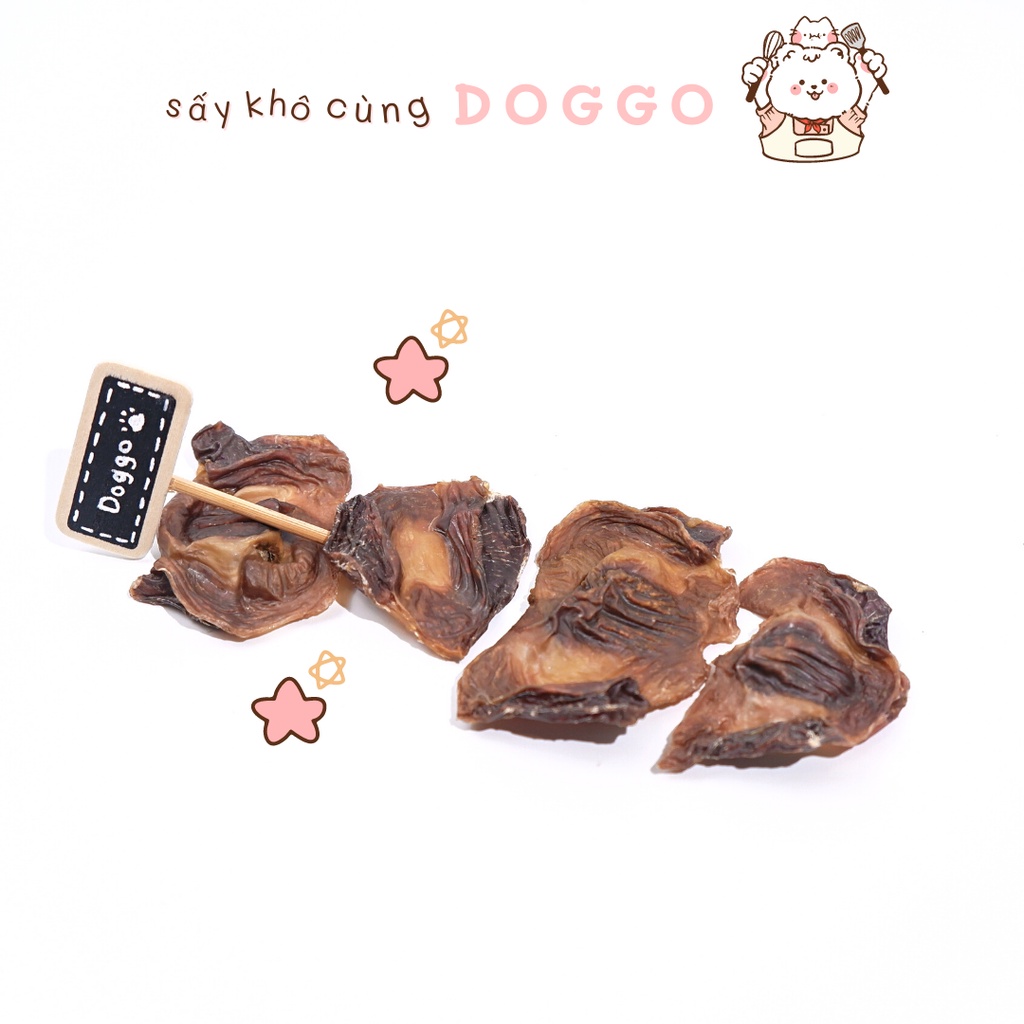 Treat Bánh Thường Mề Gà Sấy Khô DOGGOSTYLE Homemade Gói 50G Cung Cấp Protein Dinh Dưỡng Cho Chó