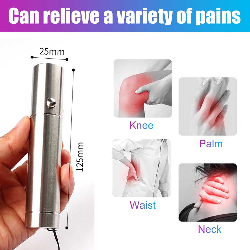 Bút trị liệu bằng ánh sáng đỏ cầm tay 2000mah bút trị liệu bằng đèn led hồng ngoại 850nm điều trị xóa nếp nhăn sẹo mềm điều Hỗ trợ giảm mụn bút laser 660nm