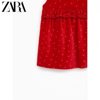 Váy nhung đỏ zara