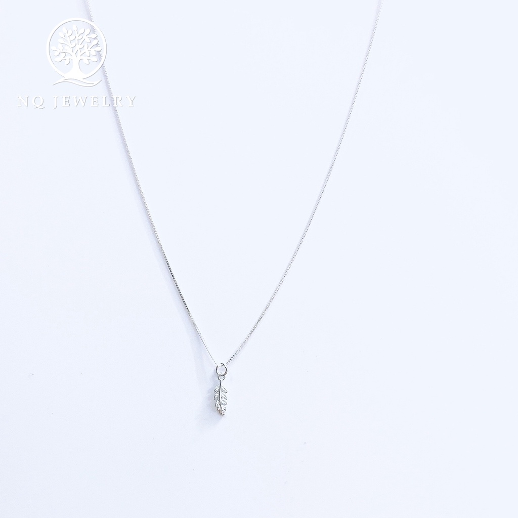 Dây chuyền bạc mặt chiếc lá - NQ Jewelry