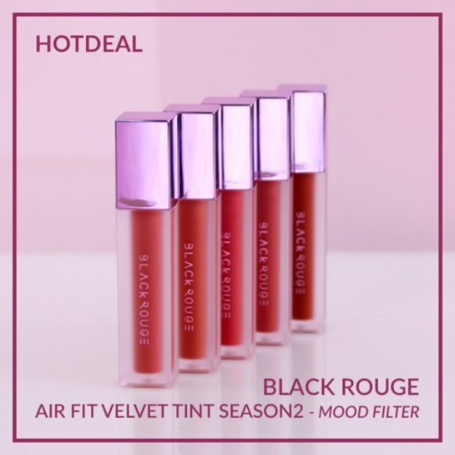 Son kem lì Black Rouge Air Fit Velvet Tint season 2 - swatch ảnh 2