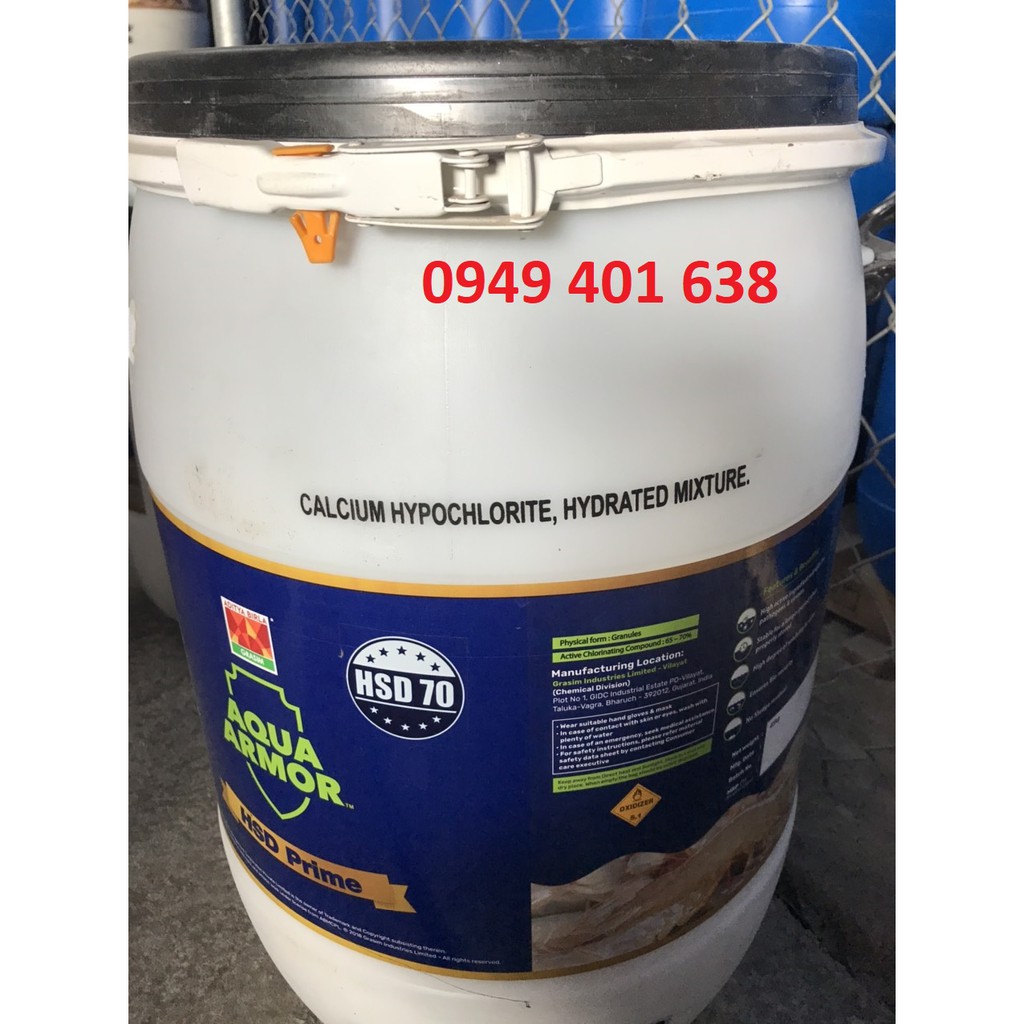 clorin ấn độ 70% clo khử khuẩn hồ bơi Chlorine