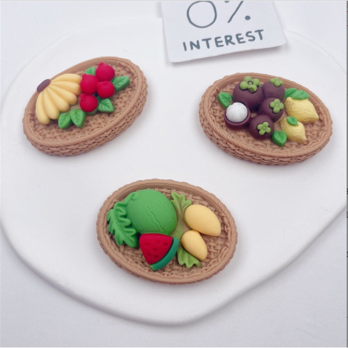 Mô hình mẹt trái cáy trang trí nhà búp bê, nhà mô hình DIY