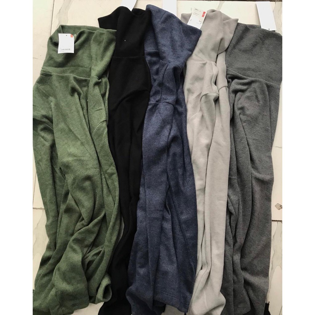 ACL20 Áo cổ lọ giữ nhiệt nam Uni chất nỉ băng lông dày dặn ấm áp | BigBuy360 - bigbuy360.vn