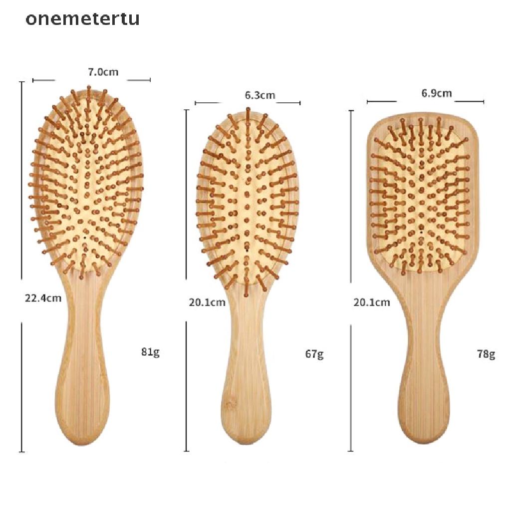 Lược Chải Tóc Đệm Khí Bằng Tre Massage Da Đầu An Toàn Cho Sức Khỏe