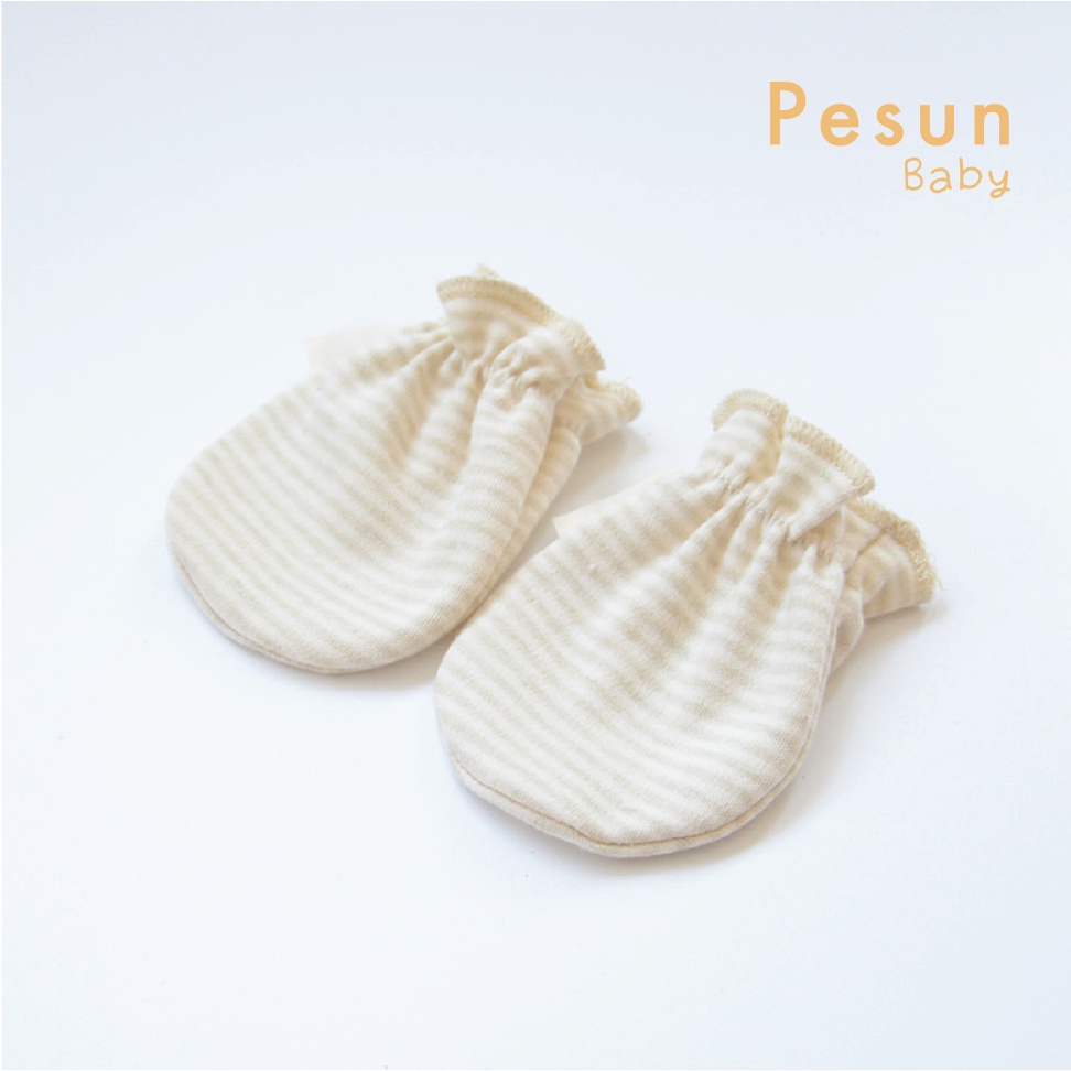 Bao Tay Nhún Bèo Cho Bé 100% cotton Hữu Cơ Tự Nhiên