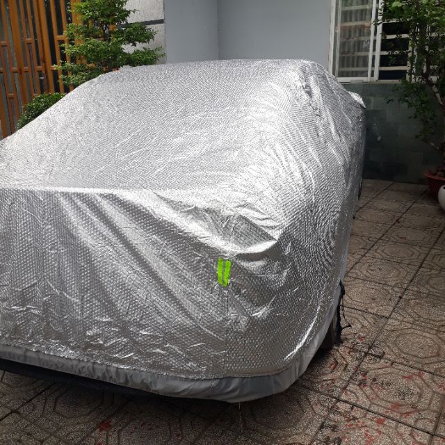 Bạt phủ ô tô tráng nhôm chống mưa, chống nắng, chống trầy, chống mất phụ kiện xe