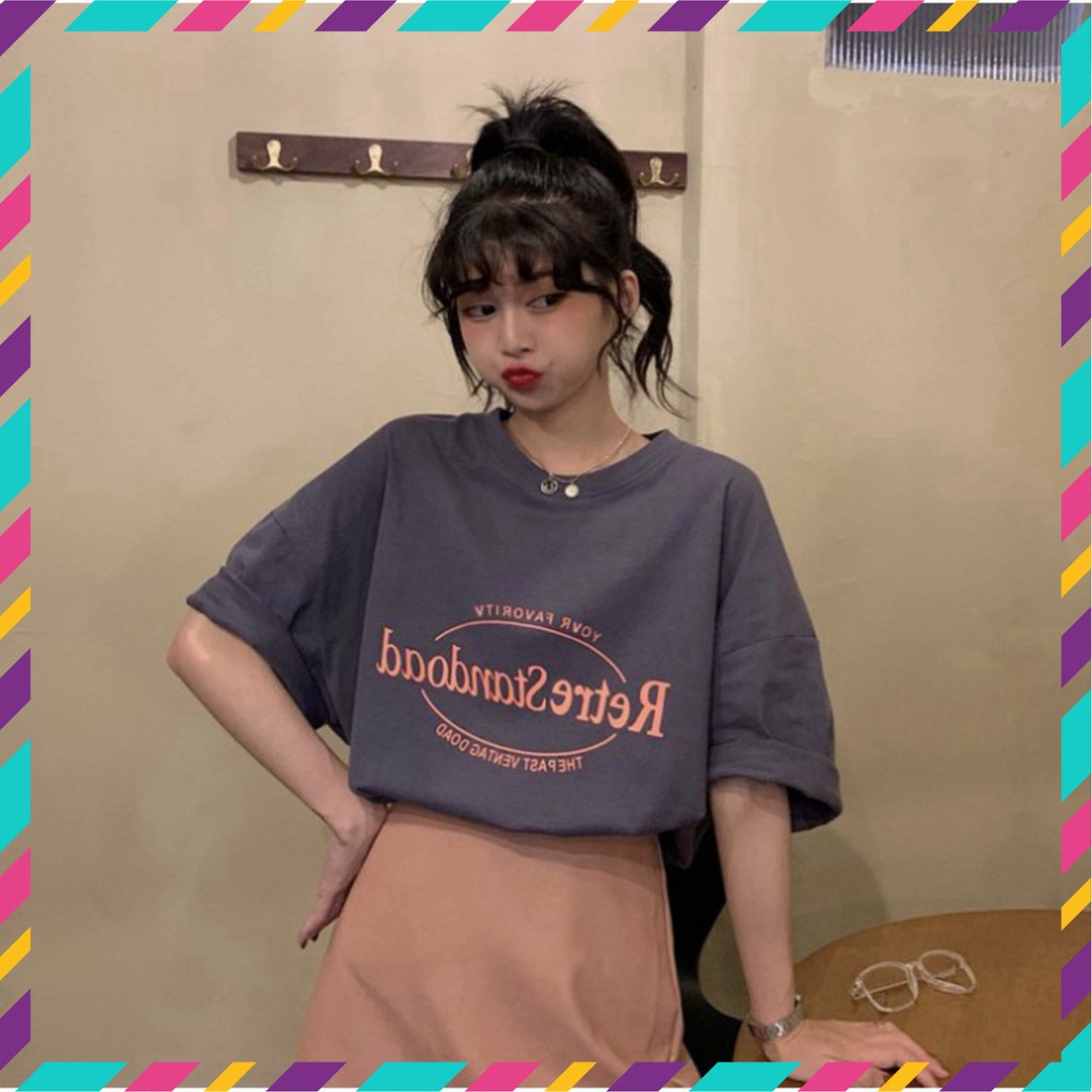 Áo Thun Tay Lỡ Form Rộng Retre Siêu Hot 🍁 Áo thun Unisex nam nữ đều mặc được | BigBuy360 - bigbuy360.vn