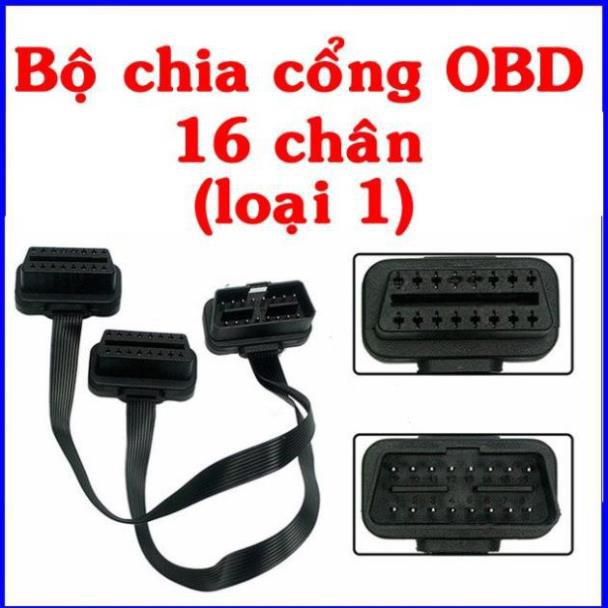 Chia cổng OBD II tiện ích cho xe ô tô, bộ dây cáp chia 2 cổng OBD sale 10% l