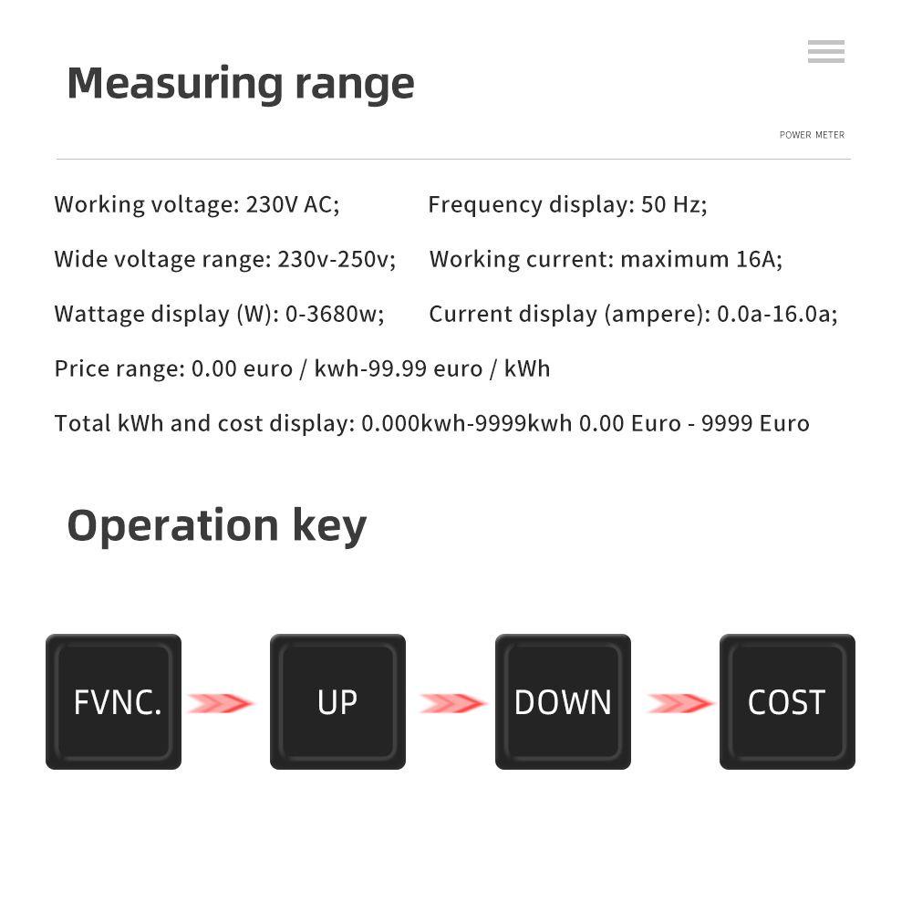 LAKAMIER Máy Đo Dòng Điện Kỹ Thuật Số Với Màn Hình LCD Hiển Thị Độ Chính Xác